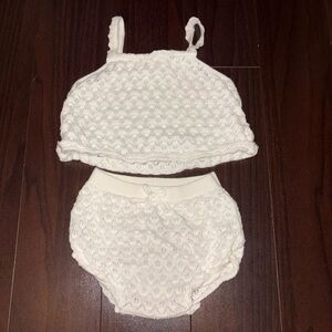 Zara Cream Knit Baby Set